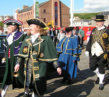 Town Criers on the harbour