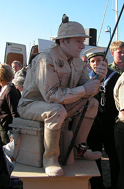 Statue of a fisherman