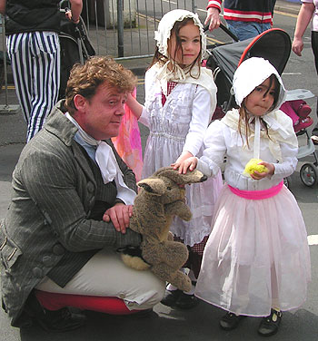 Family in Georgian costumes