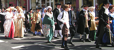 Parade of georgian costume