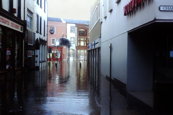 Whitehaven Roper Street flooded