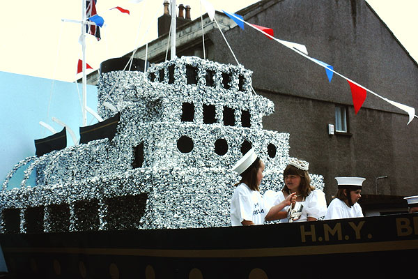 Royal yacht Britannia float