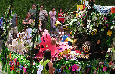 Lamplugh school hedgerow float