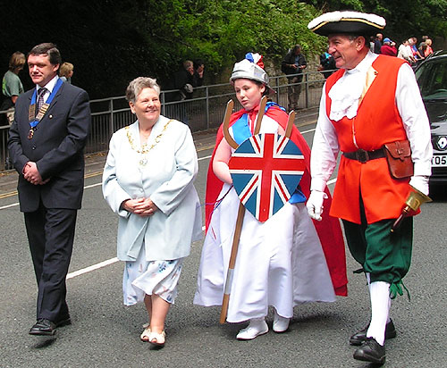 The Mayor, Britannia, town cryer and lions chairman