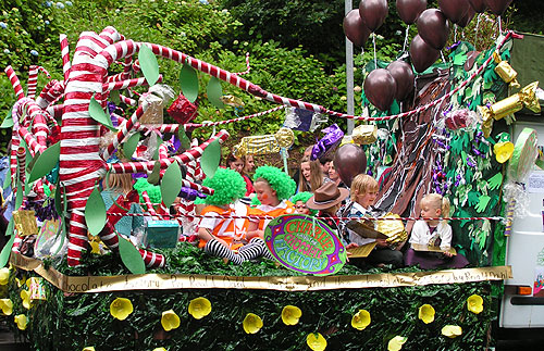 Lamplugh school Charlie and the Chocolate factory float