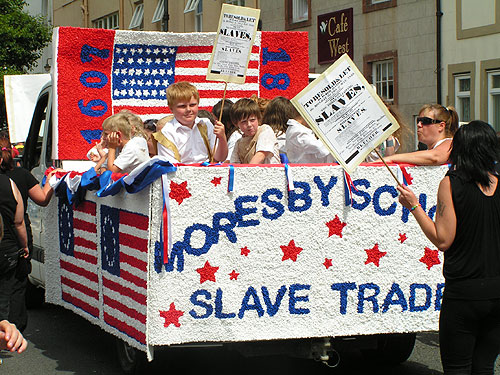 Slave trade float by Moresby School