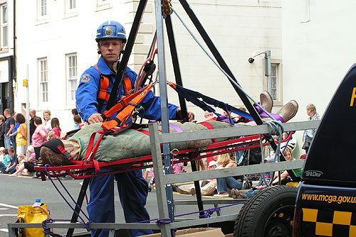 Coastguard in Whitehaven carnival 2009