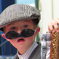 portrait 7 - boy with shades and flat cap