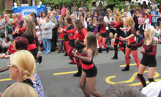 Dances perform on the street