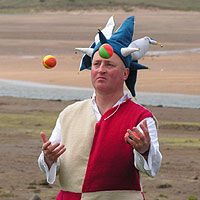 Jester juggling