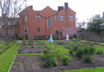 the walled garden of Wordsworth house