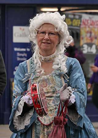costume lady tambourine