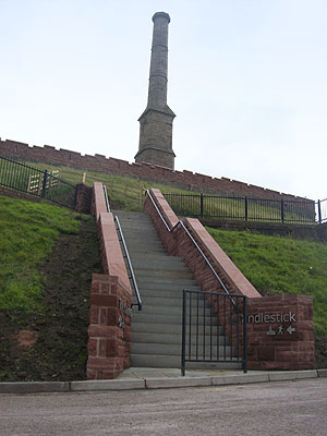 Steps from South Beach car park to the Candlestick