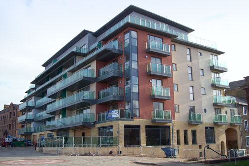 Harbourside flats nearly finished