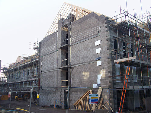 Irish street apartments nearing completion