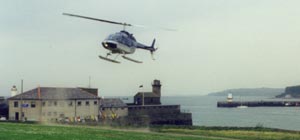 Pleasure flight by chopper