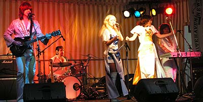 ABBA Gold tribute band at the festival