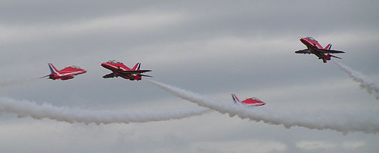 Red Arrows cross over at Whitehaven