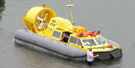 Hovercraft with engine problems