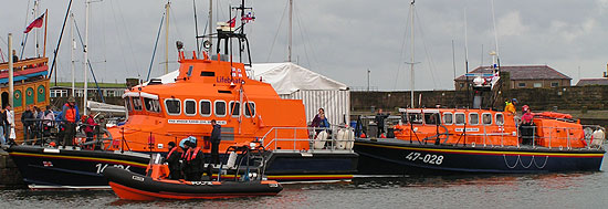 RNLI lifeboats on the Sugar tongue