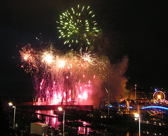Fireworks at Whitehaven Maritime festival