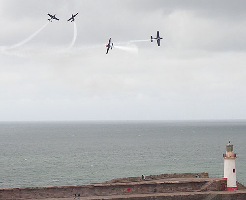 Blades display over Whitehaven lighthouse
