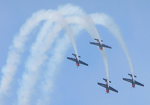 Blades at the top of a loop