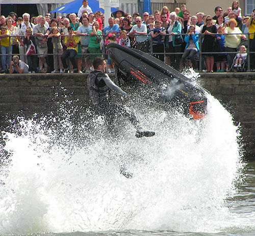 Jet ski watched by Crowds at Whitehaven festival 2009
