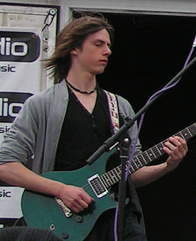Jamie on guitar