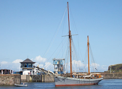 T.S. Irene enters Whitehaven harbour