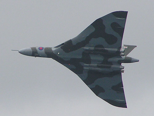 Vulcan Bomber banking West from Whitehaven