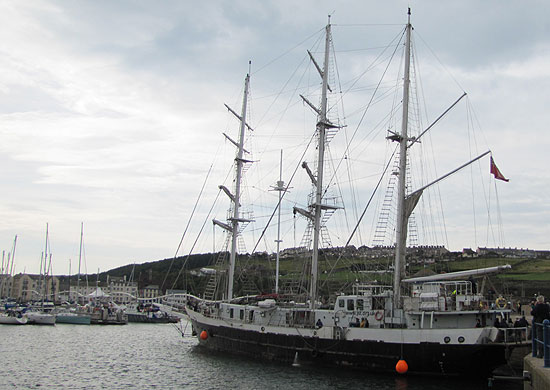 Lord Nelson enters Whitehaven's inner harbour