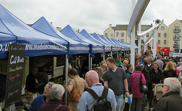 Made in Cumbria stalls crowded
