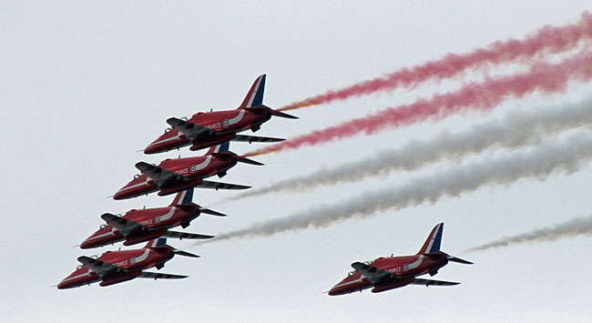 Red Arrows at Whitehaven