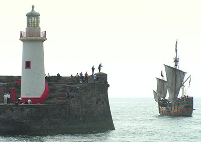 The Matthew and West pier lighthouse