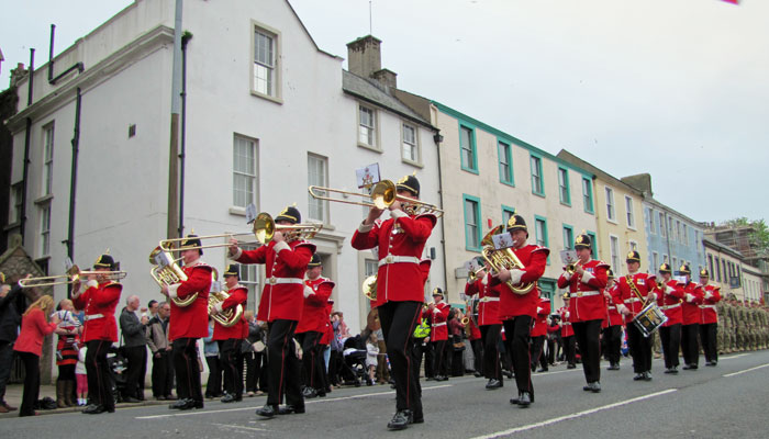 Kings Divison band lead Whitehaven parade