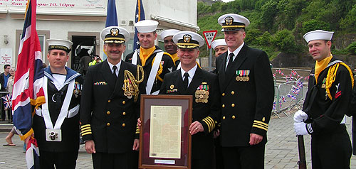 American navy representatives at Whitehaven