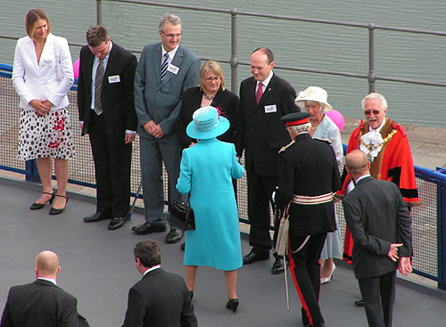 The Queen meets Whitehaven dignitaries
