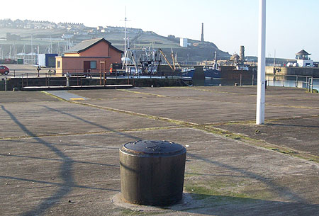 bollard on Whitehaven harbour near Queen dock