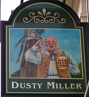 Dusty Miller pub sign