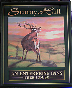 Sunny hill pub sign