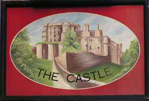 the castle painted sign
