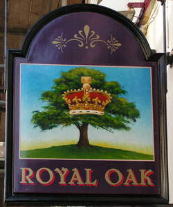 Royal Oak pub sign