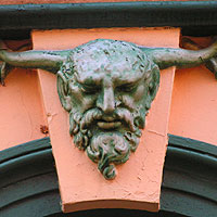 question11 - a horned head with a beard - click for answer
