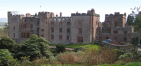 Muncaster castle from the North