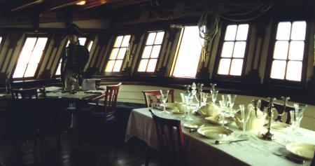 The captain's cabin on-board the Grand Turk