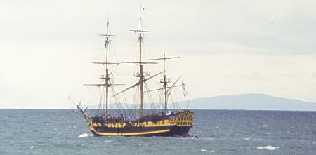 The Grand Turk at sea