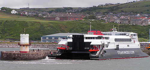 Snaefell ferry on Whitehaven's North Pier