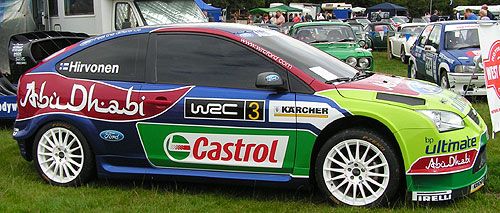 Malcolm Wilson rally team car