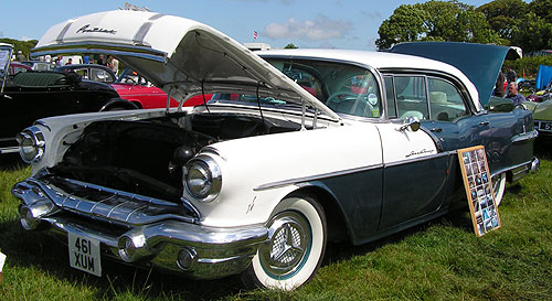 1956 pontiac star chief sedan front side view